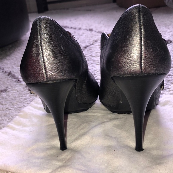 Michael Michael Kors metallic grey open-toed heel - Picture 4 of 4